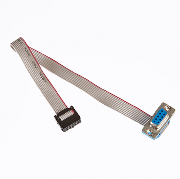 IDC D-Sub to 10 Ways Socket Flat Grey Cable