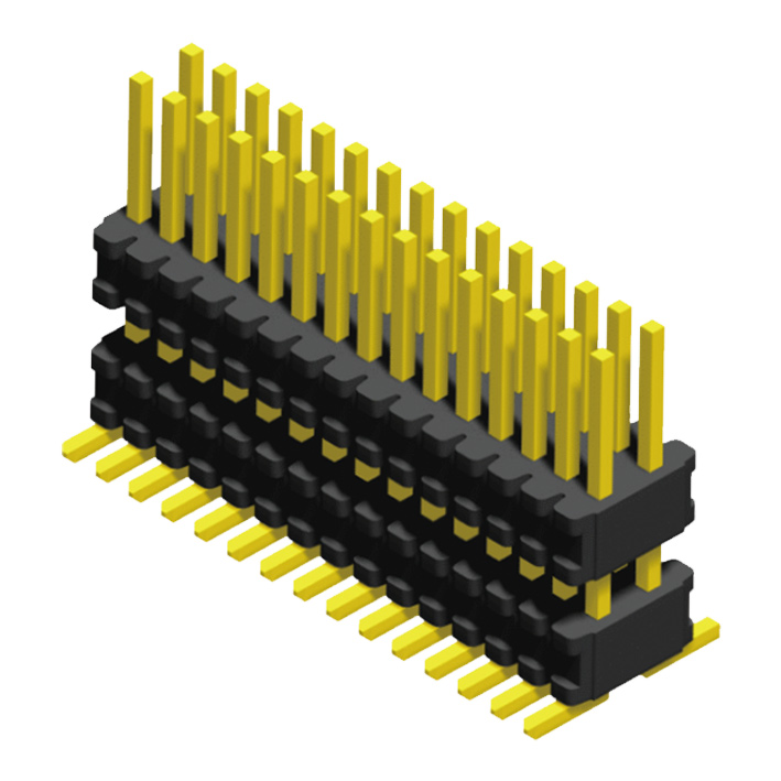 2 Rows H=1.4mm SMT Type, Stacked