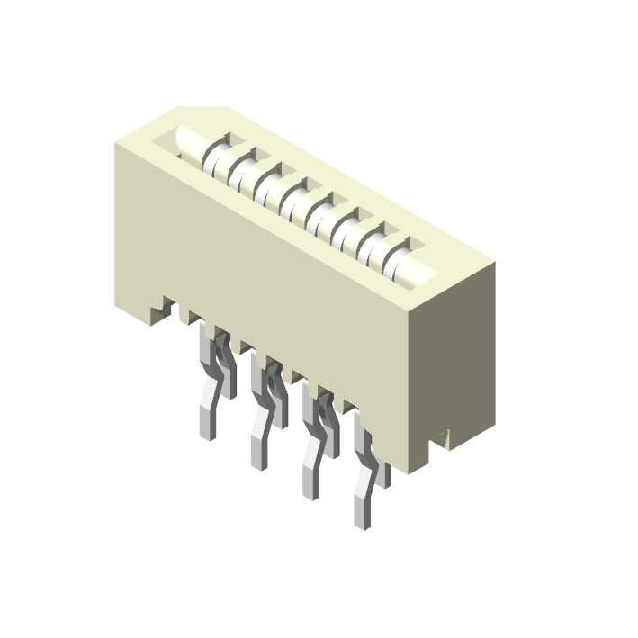 1.0mm FPC, Straight Type, Non-ZIF