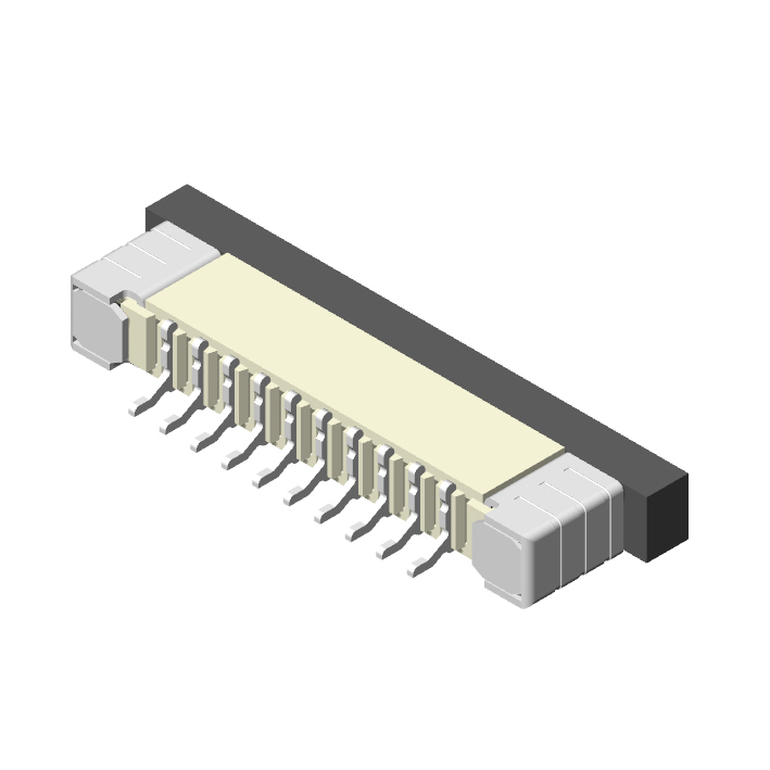 1.0mm FPC, H=2.0mm, R/A SMT, Slider