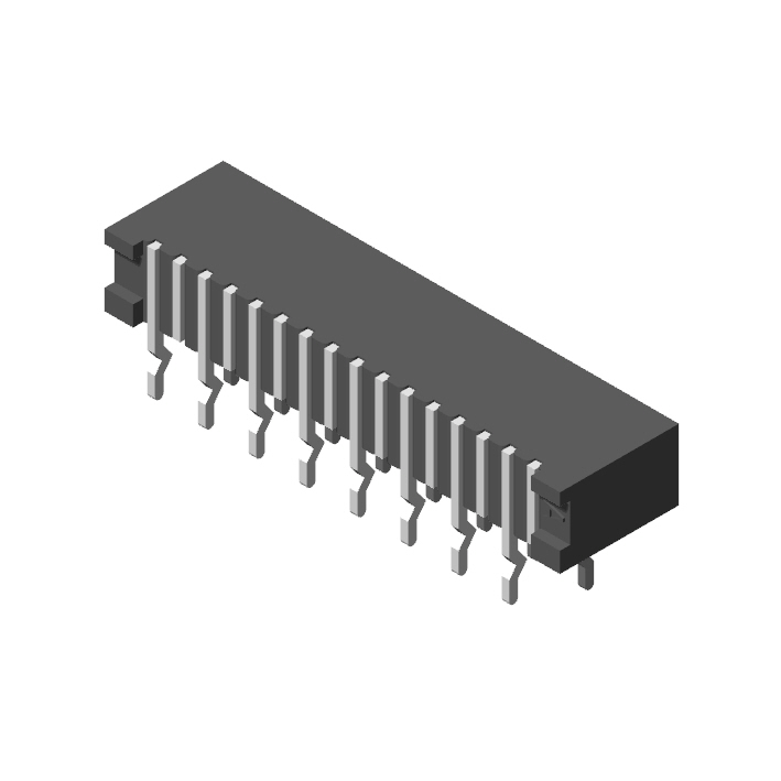 1.0mm FPC, R/A Type, Non-ZIF
