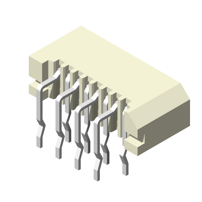 1.0mm FPC, R/A Type, Non-ZIF