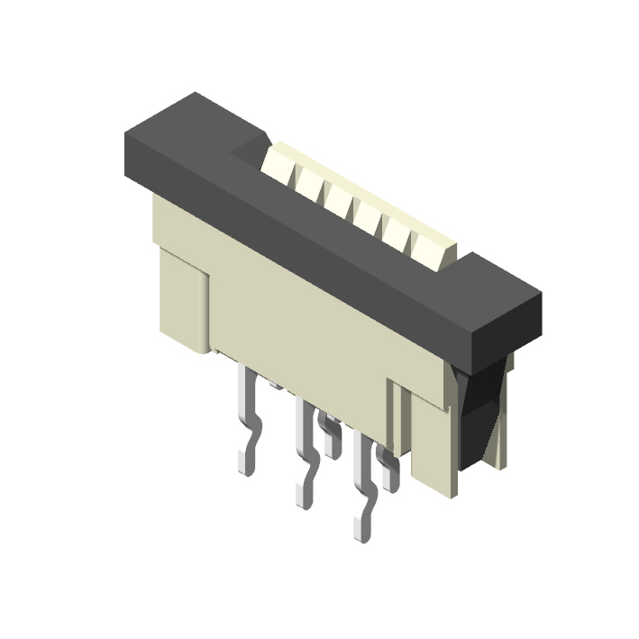 1.0mm FPC, Straight Type, Slider