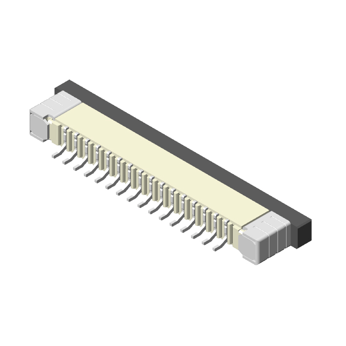1.0mm FPC, H=2.0mm, R/A SMT, Slider