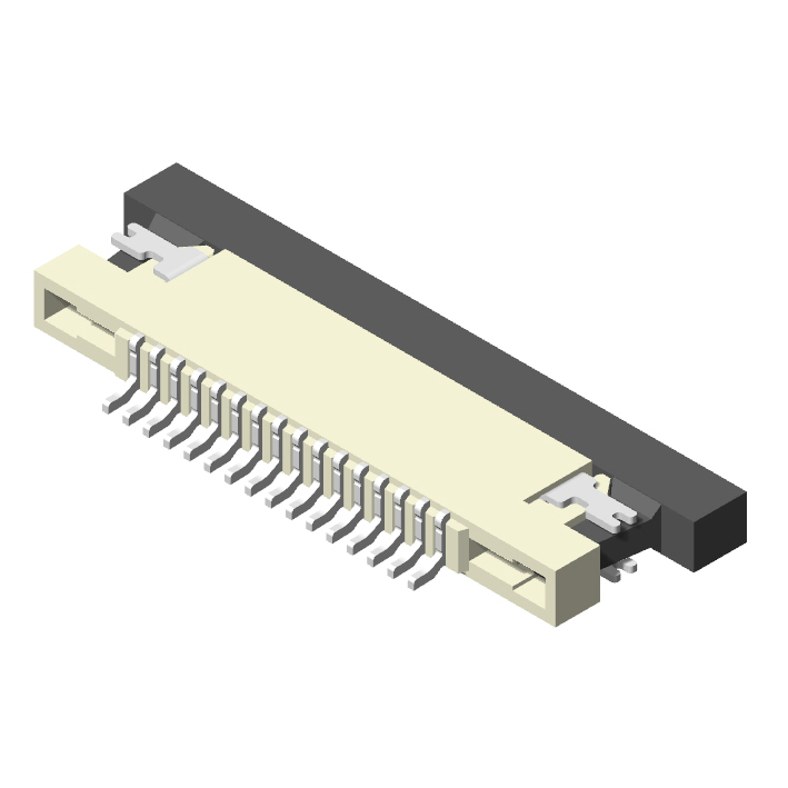 0.5mm FPC, H=1.2mm, R/A SMT, Slider