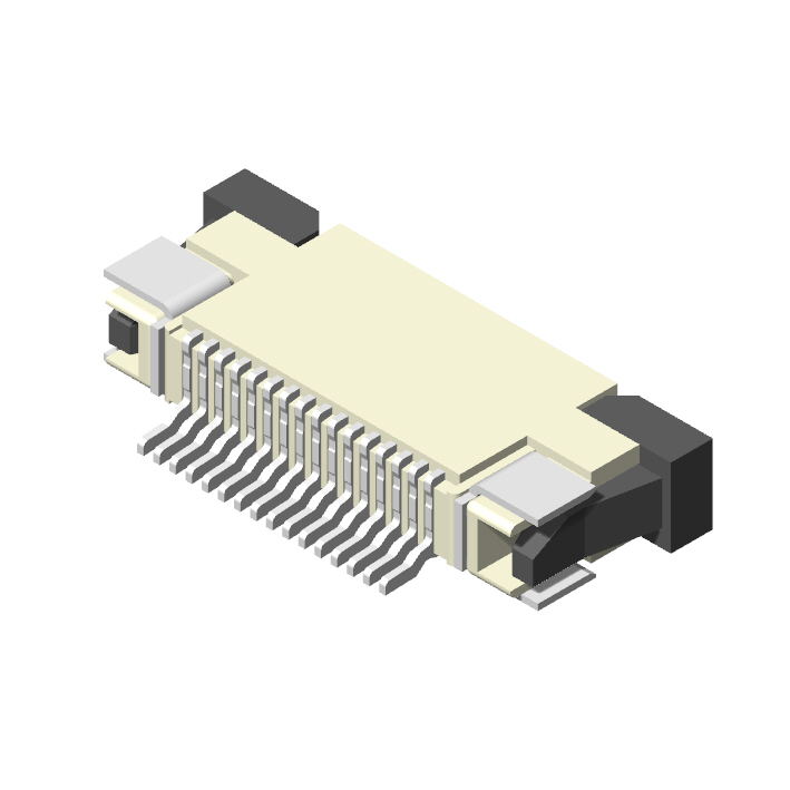 0.5mm FPC, H=2.45mm, R/A SMT, Slider