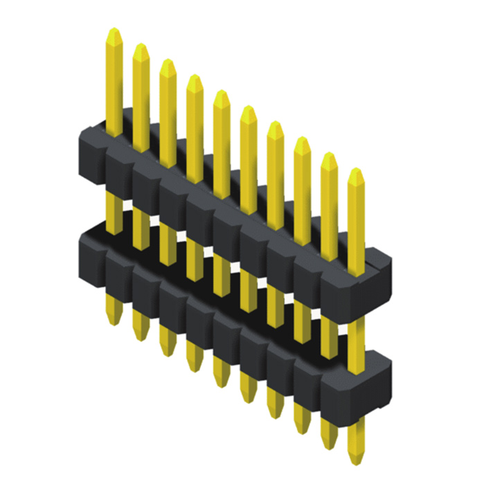 SQ=0.4mm 1 Row H=1.0/1.5/1.7/2.0/2.5mm Straight Type, Stacked			