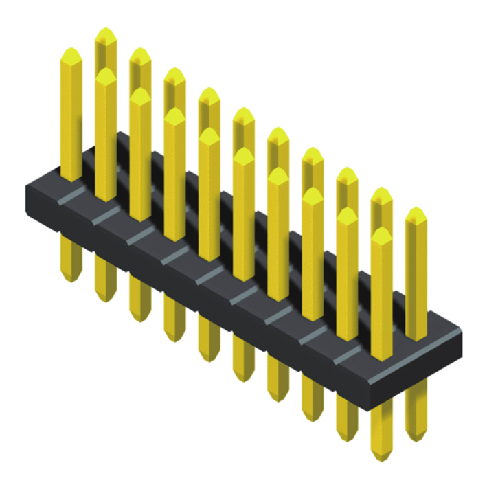 SQ=0.4mm 2 Rows H=0.85/1.0/1.5/1.7/2.0/2.5mm Straight Type			