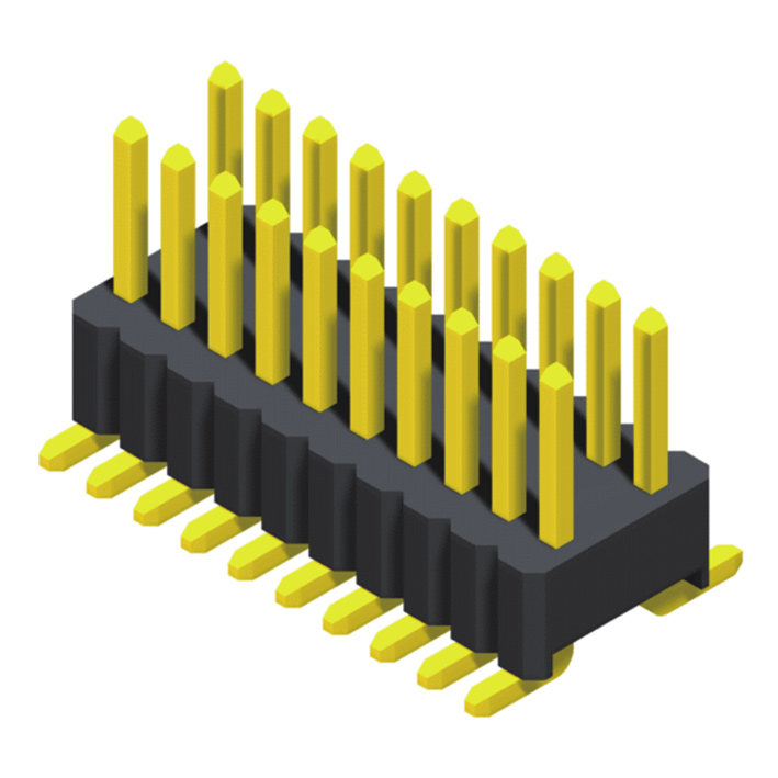 SQ=0.46mm 2 Rows H=1.7/2.5mm SMT Type 			