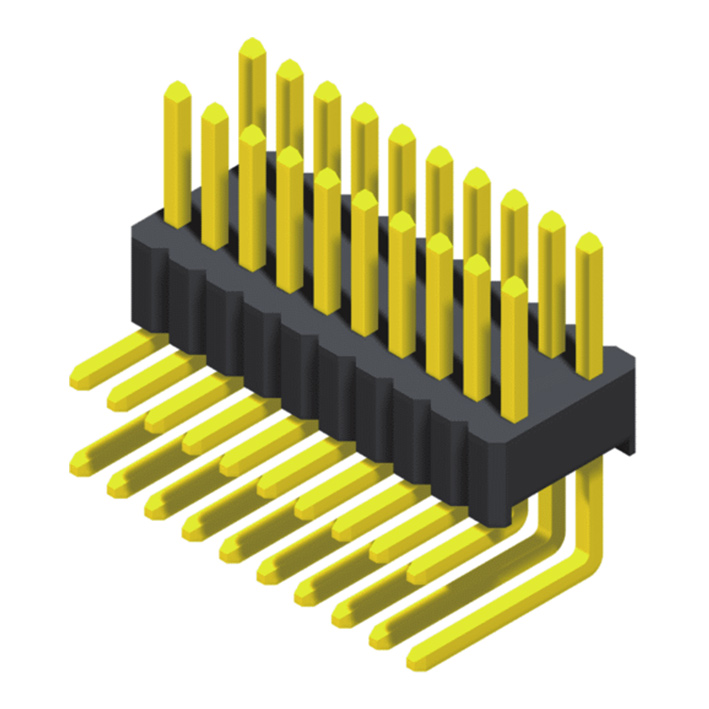 SQ=0.46mm 2 Rows H=1.7/2.5mm R/A Type			