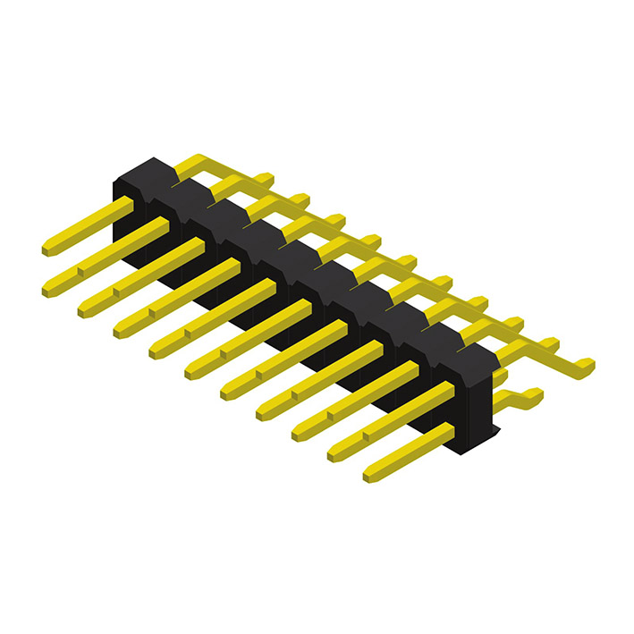 2 Rows H=2.5mm R/A SMT			