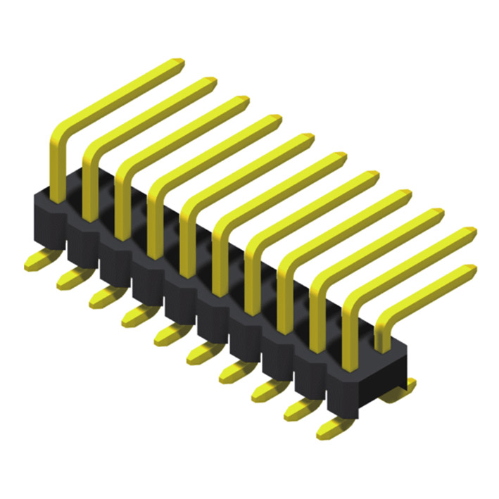 2 Rows H=2.5mm Mixed Technology Pin			