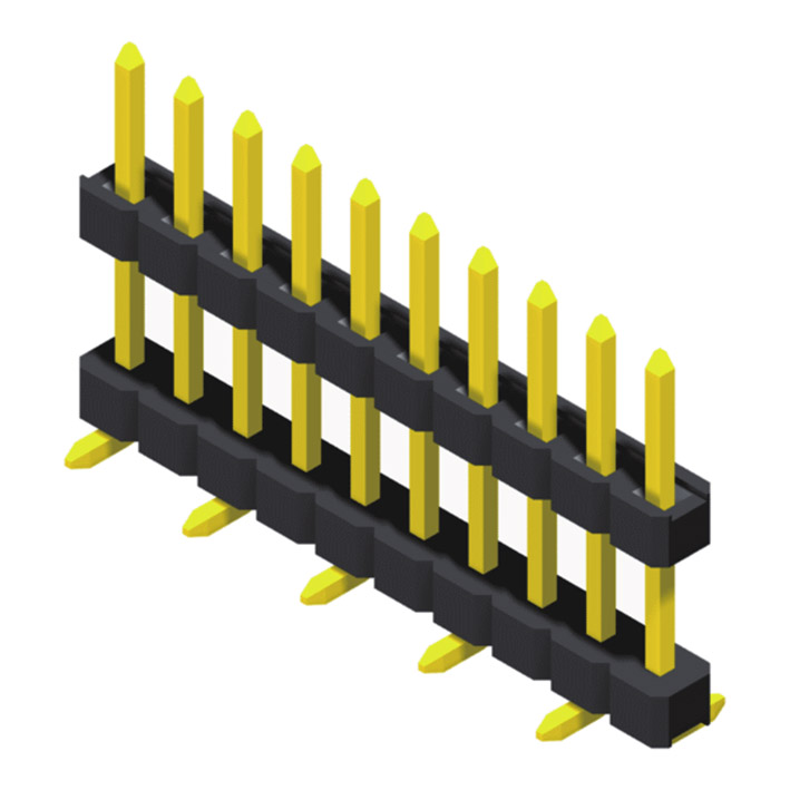 1 Row H=1.5/2.0mm SMT Type, Stacked			
